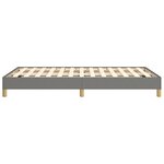 vidaXL Cadre de lit sans matelas gris foncé 120x190 cm tissu