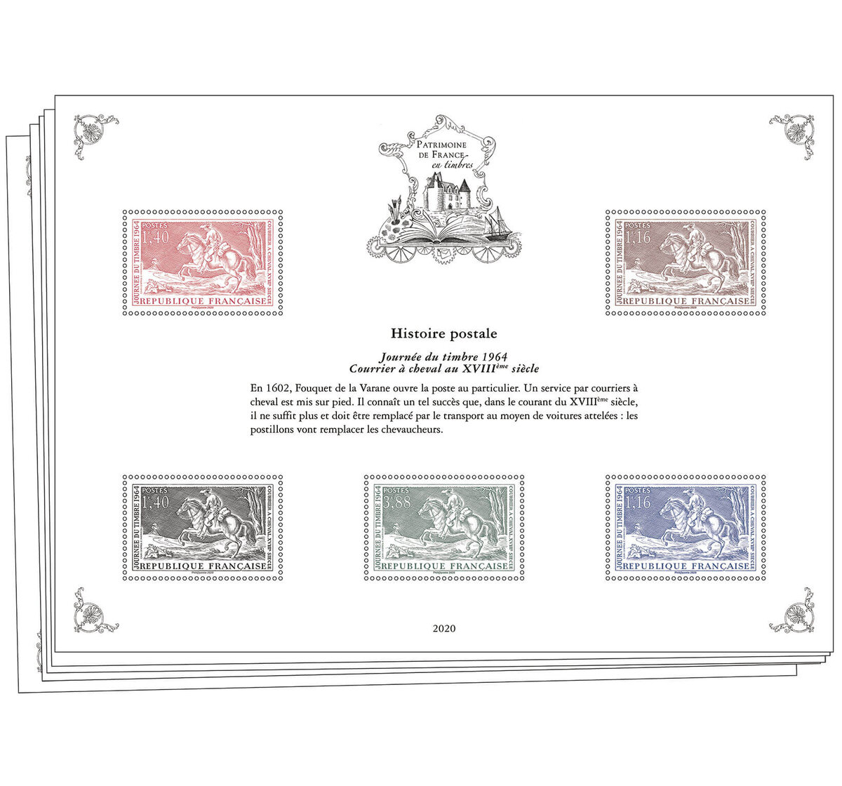 Feuillet SAGE Type I ''Patrimoine de France 2020'' - Collection