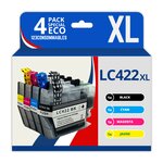 LC422 XL - Pack 4 cartouches compatibles Brother MFC-J5340DW J5740DW