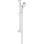 GROHE Ensemble de douche 2 jets Tempesta Cosmopolitan 100 2757820E - Barre de douche 60 cm -Limiteur de débit - Anti-calcaire-Chrome