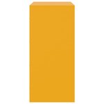 vidaXL Buffet jaune moutarde 67x39x83 cm acier