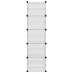 vidaXL Étagère à chaussures Transparent 44x31 5x153 5 cm PP