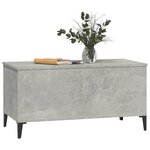 vidaXL Table basse Gris béton 90x44 5x45 cm Bois d'ingénierie