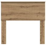 vidaXL Tête de lit Chêne artisanal 90 cm Bois d'ingénierie