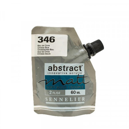 Peinture acrylique abstract matt - bleu de chine - sachet 60ml - sennelier