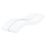 vidaXL Lit de jour avec matelas crème 90x200 cm tissu