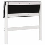 vidaXL Tête de lit capitonnée Gris clair 80 cm Pin massif