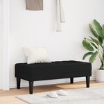 Banc vidaXL Noir 113x57x39 cm en tissu