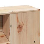 vidaXL Lit bibliothèque sans matelas 120x200 cm bois de pin massif