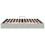vidaXL Cadre de lit ottoman Gris clair 180 x 200 cm Velours