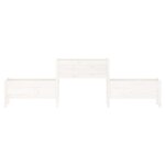 vidaXL Jardinière Blanc 245 5x44x75 cm Bois massif de pin