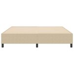 vidaXL Cadre de lit plateforme Vert gris 180 x 200 cm tissu