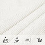 vidaXL Voile d'ombrage 160 g/m² Blanc 6x6x6 m PEHD