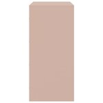 vidaXL Buffet rose 67x39x83 cm acier
