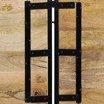 vidaXL Tête de lit 180 cm bois massif manguier et fer