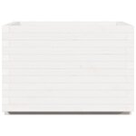 vidaXL Jardinière blanc 70x70x49 5 cm bois de pin massif
