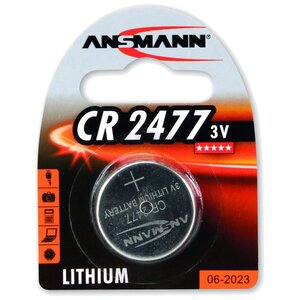 Pile Lithium CR2477  3 Volt  1.000 mAh ANSMANN
