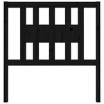 vidaXL Tête de lit Noir 96x4x100 cm Bois massif de pin