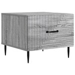 vidaXL Table basse Sonoma gris 49 x 50 x 40 cm Bois d'ingénierie