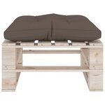 vidaXL Salon palette de jardin 4 Pièces avec coussins bois de pin