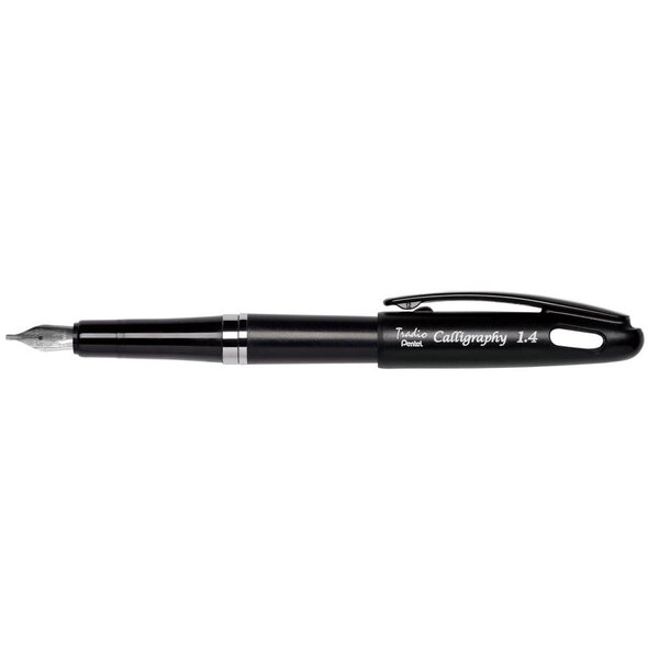 Stylo plume Tradio Calligraphy Pointe 1 4 mm Noir x 12 PENTEL