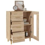 vidaXL Buffet chêne sonoma 69 5x34x90 cm bois d'ingénierie