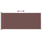 vidaXL Auvent latéral rétractable de patio 180x500 cm Marron