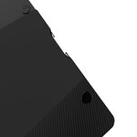 Bureau table poste de travail électrique à hauteur réglable assis debout plateau rectangulaire 120 x 60 cm noir 03_0009082