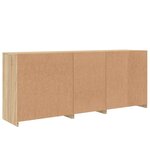 vidaXL Buffet avec lumières LED chêne sonoma 181 5x37x67 cm
