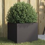 vidaXL Jardinière noir 32x30x29 cm acier laminé à froid