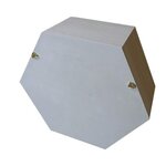 2 étagères hexagone en bois 24 x 21 x 10 cm