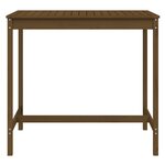 vidaXL Table de jardin marron miel 121x82 5x110 cm bois massif de pin