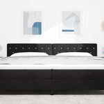 vidaXL Tête de Lit LED avec des lumières à LED Noir 100 cm Velours