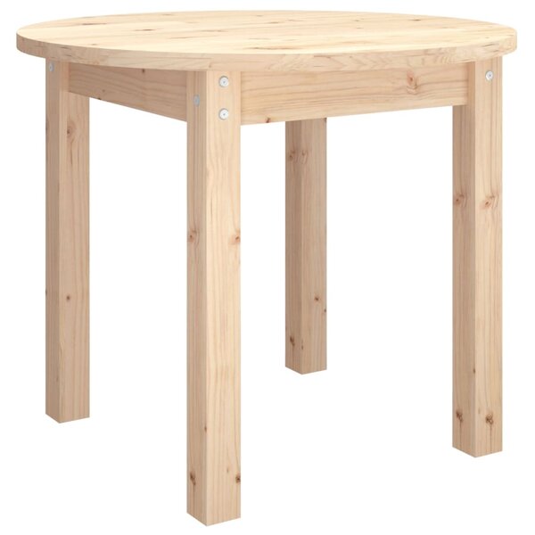 vidaXL Table basse Ø 55x45 cm Bois massif de pin