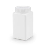Pot plastique carré blanc opaque à large ouverture 1250 ml (lot de 20)