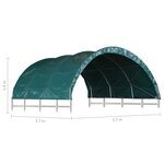 vidaXL Tente pour bétail PVC 3 7x3 7 m Vert