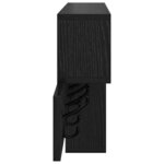 vidaXL Porte-manteau mural avec étagère Chêne noir 100 x 12 x 43 5 cm