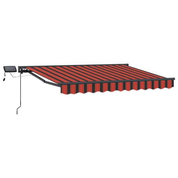 vidaXL Cadre de store manuel avec LEDs 3 x 2 5 m