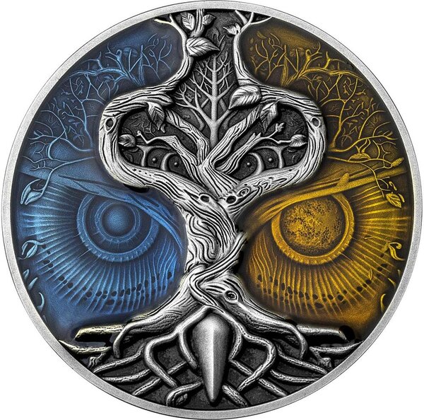 Pièce de monnaie en Argent 5 Dollars g 62.2 (2 oz) Millésime 2024 MYSTERY TREE