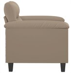 vidaXL Chaise de canapé Taupe 60 cm Tissu microfibre