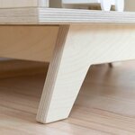 Meuble de rangement NABOSKY verni 1x2
