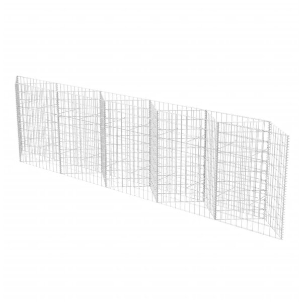 vidaXL Panier de gabion Acier galvanisé 300x30x100 cm