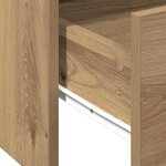 vidaXL Table basse avec tiroir Chêne artisanal 102 x 55 x 43 5 cm