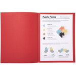 Paquet de 100 chemises JURA 250 en carte 240 grammes rouge EXACOMPTA