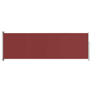 vidaXL Auvent latéral rétractable de patio 200x600 cm Rouge