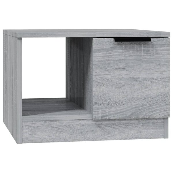 vidaXL Table basse sonoma gris 50x50x36 cm bois d'ingénierie