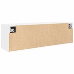vidaXL Armoire murale de bain blanc 100x25x30 cm bois d'ingénierie