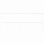 vidaXL Tête de lit de remplacement métal blanc 193 cm