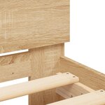 vidaXL Cadre de lit sans matelas avec tête de lit 90x190 cm