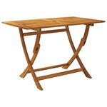 vidaXL Mobilier à dîner de jardin pliable 7 Pièces Bois d'acacia solide